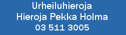 Urheiluhieroja - Hieroja Pekka Holma logo